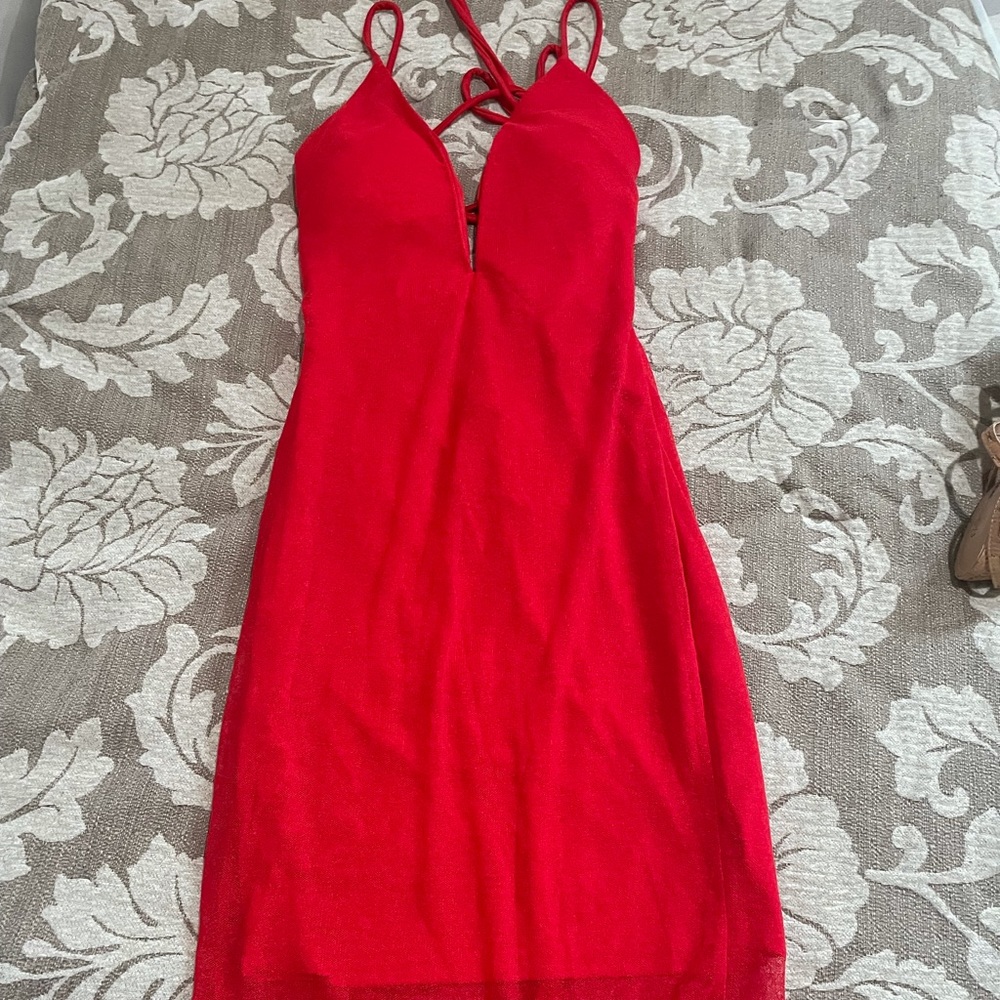 Sexy red dress